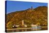 Germany, Rhineland-Palatinate, Upper Middle Rhine Valley, Sankt Goarshausen, District Wellmich-Udo Siebig-Stretched Canvas