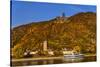 Germany, Rhineland-Palatinate, Upper Middle Rhine Valley, Sankt Goarshausen, District Wellmich-Udo Siebig-Stretched Canvas