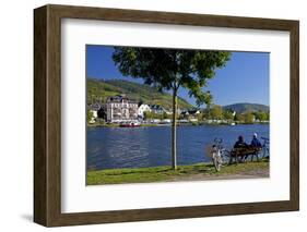 Germany, River, the Moselle, Rhineland-Palatinate, Waterside Promenade Alf-Chris Seba-Framed Photographic Print