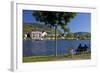 Germany, River, the Moselle, Rhineland-Palatinate, Waterside Promenade Alf-Chris Seba-Framed Photographic Print