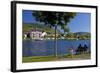 Germany, River, the Moselle, Rhineland-Palatinate, Waterside Promenade Alf-Chris Seba-Framed Photographic Print