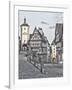 Germany, Rothenberg ob der Tauber, Ploenlein Triangular Place-Hollice Looney-Framed Photographic Print