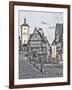 Germany, Rothenberg ob der Tauber, Ploenlein Triangular Place-Hollice Looney-Framed Photographic Print