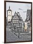 Germany, Rothenberg ob der Tauber, Ploenlein Triangular Place-Hollice Looney-Framed Photographic Print