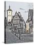 Germany, Rothenberg ob der Tauber, Ploenlein Triangular Place-Hollice Looney-Stretched Canvas