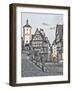 Germany, Rothenberg ob der Tauber, Ploenlein Triangular Place-Hollice Looney-Framed Photographic Print