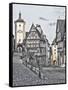 Germany, Rothenberg ob der Tauber, Ploenlein Triangular Place-Hollice Looney-Framed Stretched Canvas