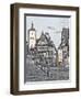 Germany, Rothenberg ob der Tauber, Ploenlein Triangular Place-Hollice Looney-Framed Premium Photographic Print