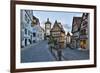 Germany, Rothenburg ob der Tauber, Ploenlein Triangular Place-Hollice Looney-Framed Premium Photographic Print