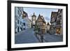 Germany, Rothenburg ob der Tauber, Ploenlein Triangular Place-Hollice Looney-Framed Premium Photographic Print