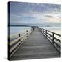 Germany, Saxony-Anhalt, Braunsbedra, Neumark, Geiseltalsee (Lake), Marina, Pier-Andreas Vitting-Stretched Canvas