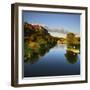 Germany, Saxony-Anhalt, Burgenlandkreis, Castle and Sluice Wendelstein in the Evening Light-Andreas Vitting-Framed Photographic Print