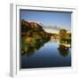 Germany, Saxony-Anhalt, Burgenlandkreis, Castle and Sluice Wendelstein in the Evening Light-Andreas Vitting-Framed Photographic Print