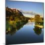 Germany, Saxony-Anhalt, Burgenlandkreis, Castle and Sluice Wendelstein in the Evening Light-Andreas Vitting-Mounted Photographic Print