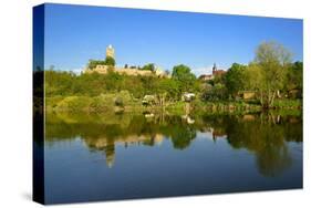 Germany, Saxony-Anhalt, Burgenlandkreis, Castle and Village Schšnburg Above the Saale-Andreas Vitting-Stretched Canvas