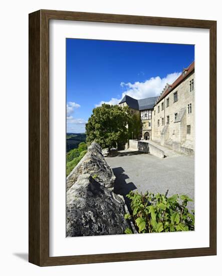 Germany, Saxony-Anhalt, Burgenlandkreis, Freyburg (Unstrut), Castle Neuenburg Above the Unstruttal-Andreas Vitting-Framed Photographic Print