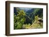 Germany, Saxony-Anhalt, Harz, Thale, view of the Bodetal from the Roßtrappe-Andreas Vitting-Framed Photographic Print