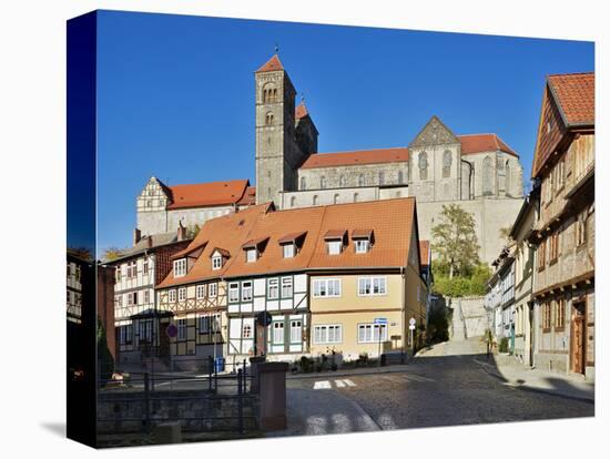 Germany, Saxony-Anhalt, Historical Old Town with Half-Timbered Houses-Andreas Vitting-Stretched Canvas