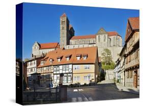 Germany, Saxony-Anhalt, Historical Old Town with Half-Timbered Houses-Andreas Vitting-Stretched Canvas