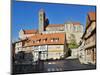 Germany, Saxony-Anhalt, Historical Old Town with Half-Timbered Houses-Andreas Vitting-Mounted Photographic Print