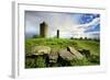 Germany, Saxony-Anhalt, LangeneichstŠdt, Big Stone Grave, Dolmen Goddess and EichstŠdter Warte-Andreas Vitting-Framed Photographic Print