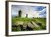 Germany, Saxony-Anhalt, LangeneichstŠdt, Big Stone Grave, Dolmen Goddess and EichstŠdter Warte-Andreas Vitting-Framed Photographic Print