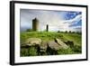 Germany, Saxony-Anhalt, LangeneichstŠdt, Big Stone Grave, Dolmen Goddess and EichstŠdter Warte-Andreas Vitting-Framed Photographic Print