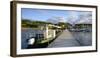 Germany, Saxony-Anhalt, MŸcheln, Geiseltalsee, Marina, Sailboats and Tourboat in the Evening Light-Andreas Vitting-Framed Photographic Print