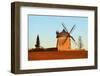 Germany, Saxony-Anhalt, Naumburg, Bad Kšsen, Tultewitz, Windmill, Evening Light-Andreas Vitting-Framed Photographic Print