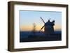 Germany, Saxony-Anhalt, Naumburg, Bad Kšsen, Tultewitz, Windmill, Sunset-Andreas Vitting-Framed Photographic Print