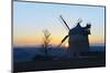 Germany, Saxony-Anhalt, Naumburg, Bad Kšsen, Tultewitz, Windmill, Sunset-Andreas Vitting-Mounted Photographic Print