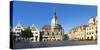 Germany, Saxony-Anhalt, Naumburg, Town Houses and Wenzelskirche on the Marketplace-Andreas Vitting-Stretched Canvas