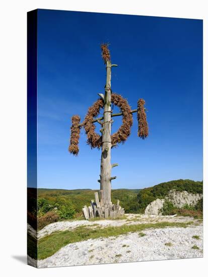 Germany, Saxony-Anhalt, Questenberg, Queste, Blue Sky, Sunshine-Andreas Vitting-Stretched Canvas