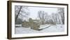 Germany, Saxony-Anhalt, Saale-Holzland-Kreis, Camburg, Ruin of the Cyriaks Church in Winter-Andreas Vitting-Framed Photographic Print