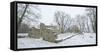 Germany, Saxony-Anhalt, Saale-Holzland-Kreis, Camburg, Ruin of the Cyriaks Church in Winter-Andreas Vitting-Framed Stretched Canvas