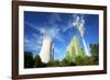 Germany, Saxony-Anhalt, Schkopau, brown coal power station-Andreas Vitting-Framed Photographic Print