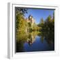 Germany, Saxony, Castle Kriebstein Above the Zschopau-Andreas Vitting-Framed Photographic Print