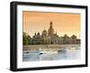 Germany, Saxony, Dresden, Elbe River and Old Town Skyline-Michele Falzone-Framed Photographic Print