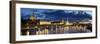 Germany, Saxony, Dresden, Elbe River and Old Town Skyline-Michele Falzone-Framed Photographic Print