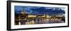 Germany, Saxony, Dresden, Elbe River and Old Town Skyline-Michele Falzone-Framed Photographic Print