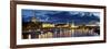 Germany, Saxony, Dresden, Elbe River and Old Town Skyline-Michele Falzone-Framed Photographic Print