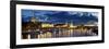 Germany, Saxony, Dresden, Elbe River and Old Town Skyline-Michele Falzone-Framed Photographic Print