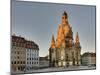 Germany, Saxony, Dresden, Marktplatz, Church of Our Lady-Harald Schšn-Mounted Photographic Print