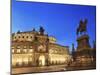 Germany, Saxony, Dresden, Old Town, Theaterplatz, Semperoper Opera House-Michele Falzone-Mounted Photographic Print