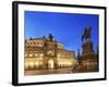 Germany, Saxony, Dresden, Old Town, Theaterplatz, Semperoper Opera House-Michele Falzone-Framed Photographic Print