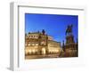 Germany, Saxony, Dresden, Old Town, Theaterplatz, Semperoper Opera House-Michele Falzone-Framed Photographic Print