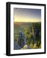 Germany, Saxony, Dresden, Saxon Switzerland National Park (Sachsische Schweiz)-Michele Falzone-Framed Photographic Print