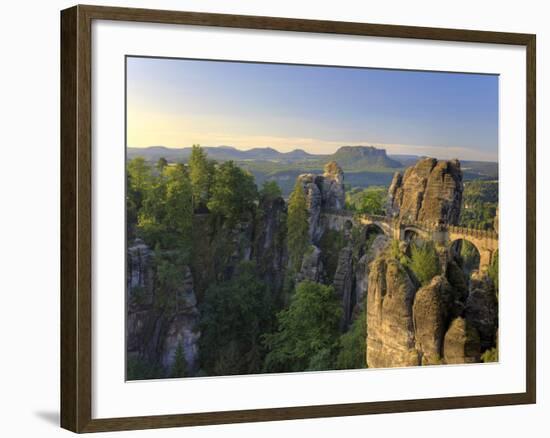 Germany, Saxony, Dresden, Saxon Switzerland National Park (Sachsische Schweiz)-Michele Falzone-Framed Photographic Print