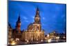 Germany, Saxony, Dresden. the Cathedral and the Opera House in the Old City Centre.-Ken Scicluna-Mounted Photographic Print