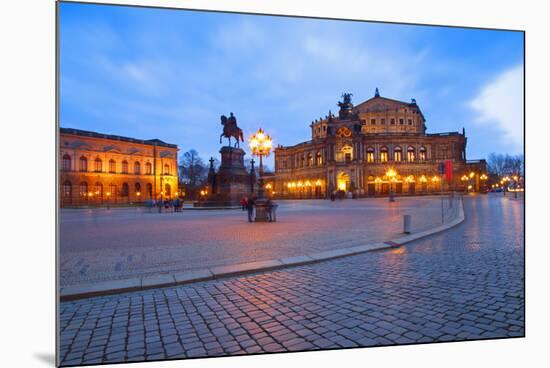 Germany, Saxony, Dresden. the Famed Semper Opera House.-Ken Scicluna-Mounted Photographic Print